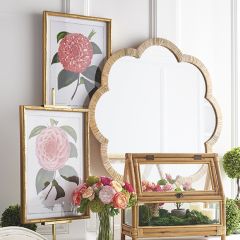 Framed Camellia Flower Print Set of 2
