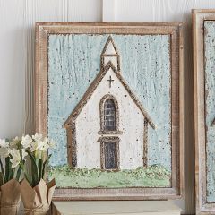 Framed Embossed Church Wall Art