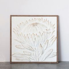 Framed Embossed Metal Wall Decor