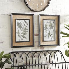 Framed Fern Print Set of 2