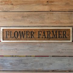Framed Flower Farmer Wood Sign