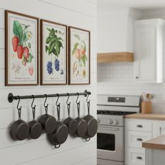 Framed Fruit Print Wall Decor Collection Set of 3