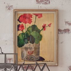 Framed Geranium Wall Art