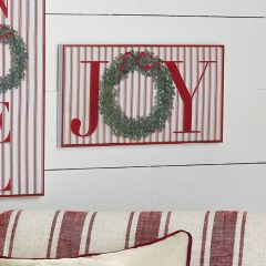 Framed JOY Metal Wall Sign