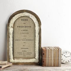 Framed Linen Pride And Prejudice Wall Art