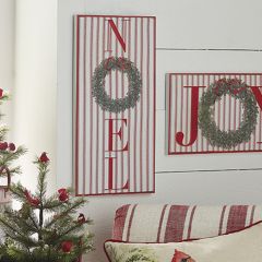 Framed NOEL Metal Wall Sign