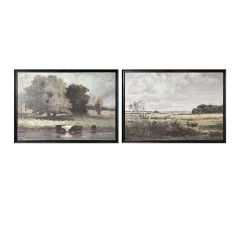 Framed Pastoral Print Set of 2