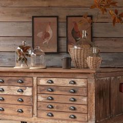 Framed Rooster Prints Set of 2