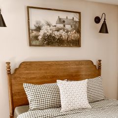 Framed Spring At The Cottage Printed Canvas Wall Art