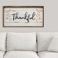 Framed Thankful Fall Decor