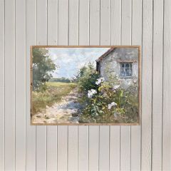 Framed The French Cottage Printed Canvas Wall Art
