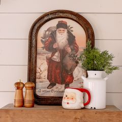 Framed Vintage Inspired Santa Print