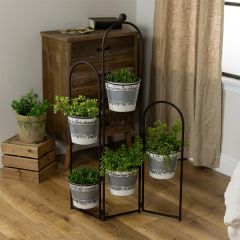 Free Standing Folding Frame 5 Pot Planter