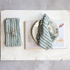 French Bistro Striped Cotton Napkin Set of 4