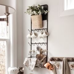 French Bottle Wall Mounted Drying Rack