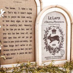 French Bunny Framed Wall Art