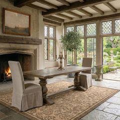 French Cottage Trestle Dining Table