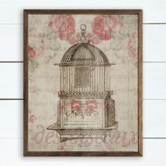 French Country Bird Cage Wall Art