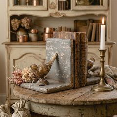 French Country Bird Duet Iron Bookends