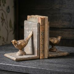 French Country Bird Duet Iron Bookends