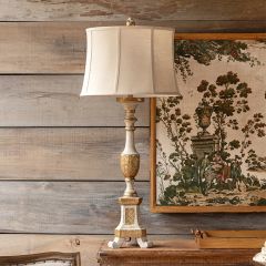 French Country Candlestick Table Lamp