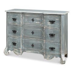 French Country Cottage Distressed 3 Drawer Chest | SHIPS FREE