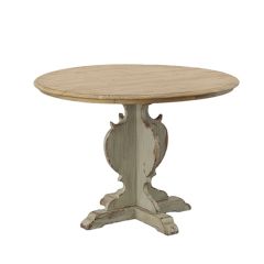 French Country Pedestal Dining Table