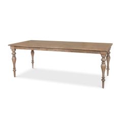 French Country Turned Leg Dining Table
