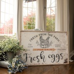 Fresh From The Farm Eggs Sign