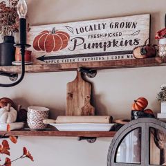 Fresh Picked Pumpkins Canvas Wall Art