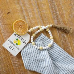 Fresh Squeezed Lemonade Decorative Wood Beads