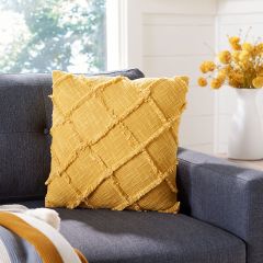 Fringe Latticework Accent Pillow