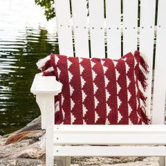 Fringe Trim Outdoor Accent Pillow