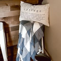 Fringed Check Throw Blanket