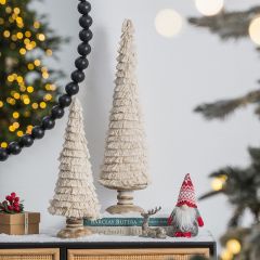 Fringed Cone Tree on Wood Base