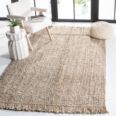 Fringed Natural Jute Area Rug