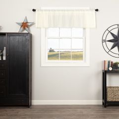 Fringed Tobacco Cloth Valance Curtain