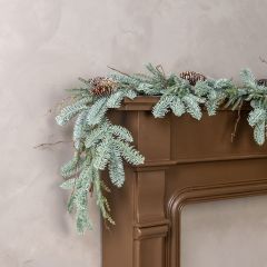 Frosted Hemlock And Pine Garland