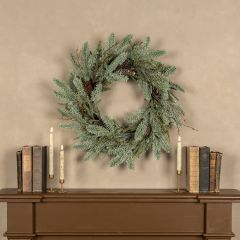 Frosted Hemlock And Pine Wreath