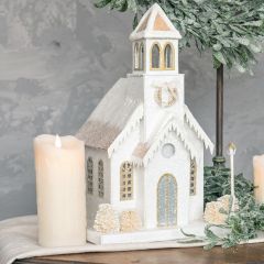 Frosted Lighted Church
