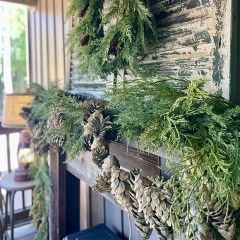 Frosted Sage Pine Decorative 