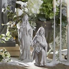 Frosted Virgin Mary Statue
