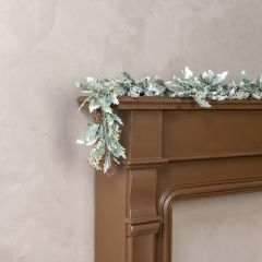 Frosted Woodland Holly Garland