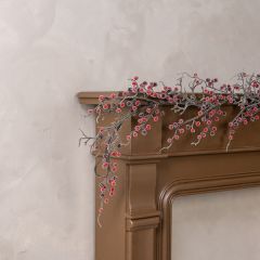 Frozen Red Berry Branch Garland
