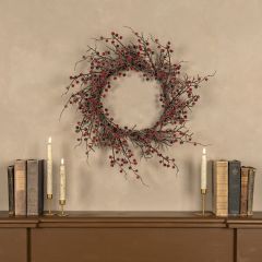 Frozen Red Berry Branch Wreath