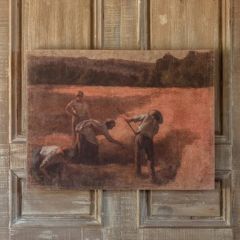Gallery Wrapped Aged Farmhands Print