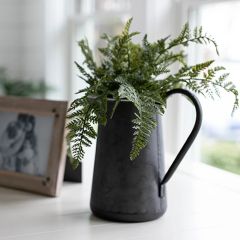 Galvanized Black Pitcher Vase