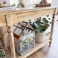 Galvanized Frame Farmhouse Terrarium Set of 2