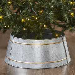 Galvanized Metal Christmas Tree Collar