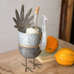 Galvanized Turkey Tabletop Wine Bottle Chiller